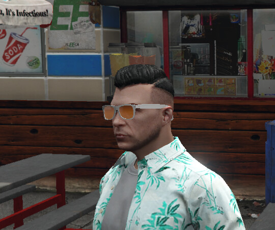 Male character model. Good haircut code.